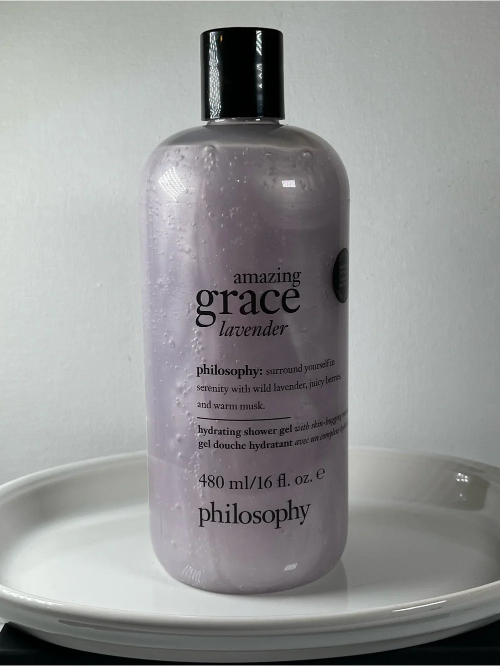 New Sealed Philosophy Amazing Grace Lavender Hydrating Shower Gel 16 Fluid Oz